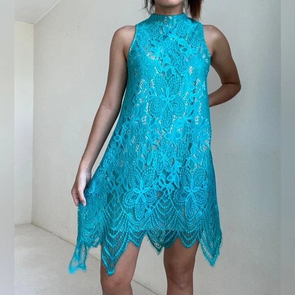 love, Fire | Dresses | Lace Turquoise Blue Dress | Poshmark